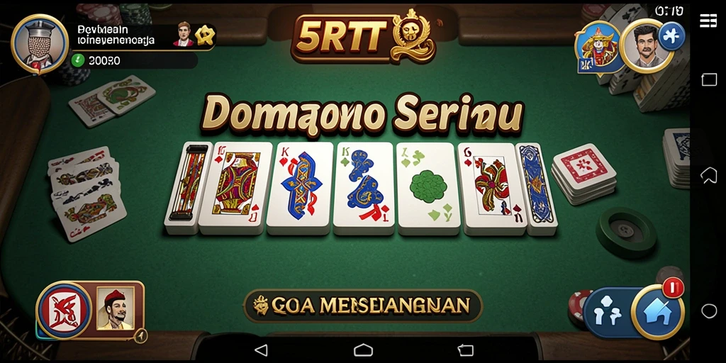 Screenshot gameplay <strong>5RT</strong> menampilkan aksi seru dan strategi dari permainan Domino.
