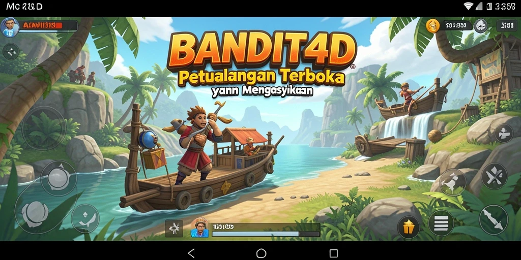 Screenshot BANDIT4D menampilkan aksi petualangan di dunia terbuka.