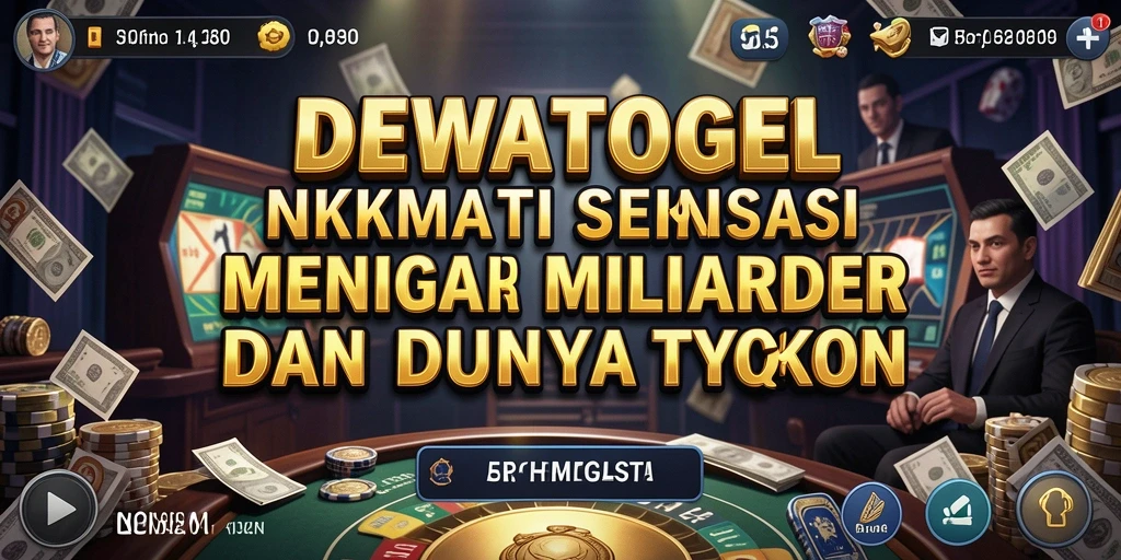 Tampilan gameplay Tycoon yang menarik dan strategis dalam DEWATOGEL.
