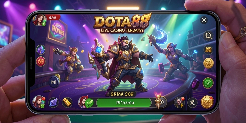 Tampilan gameplay DOTA88 Live Casino yang interaktif dan mendebarkan.