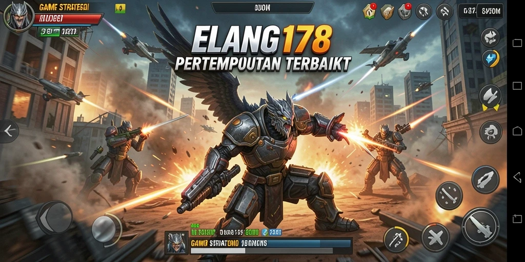 Tampilan aktivitas pertempuran strategis dalam ELANG178.