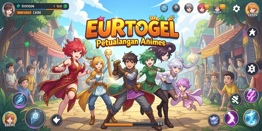 Tampilan gameplay EUROTOGEL yang penuh warna dan menarik.