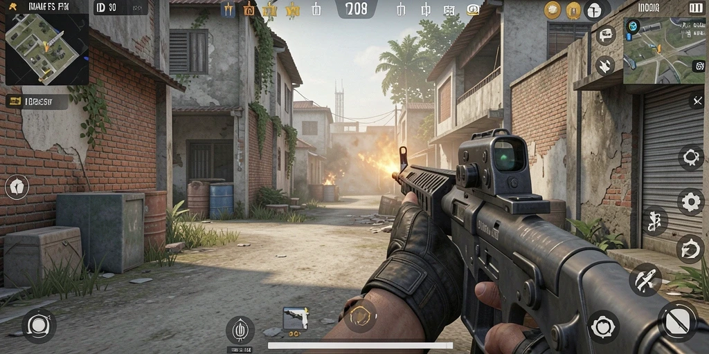 Gameplay menegangkan di ID098 dengan aksi FPS yang seru.