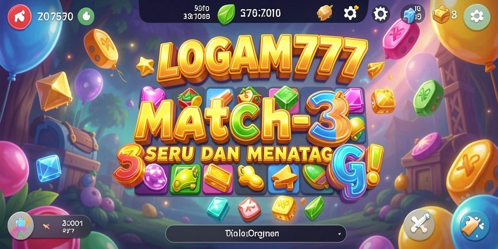 Tampilan gameplay menarik dari LOGAM777 dalam genre Match-3.