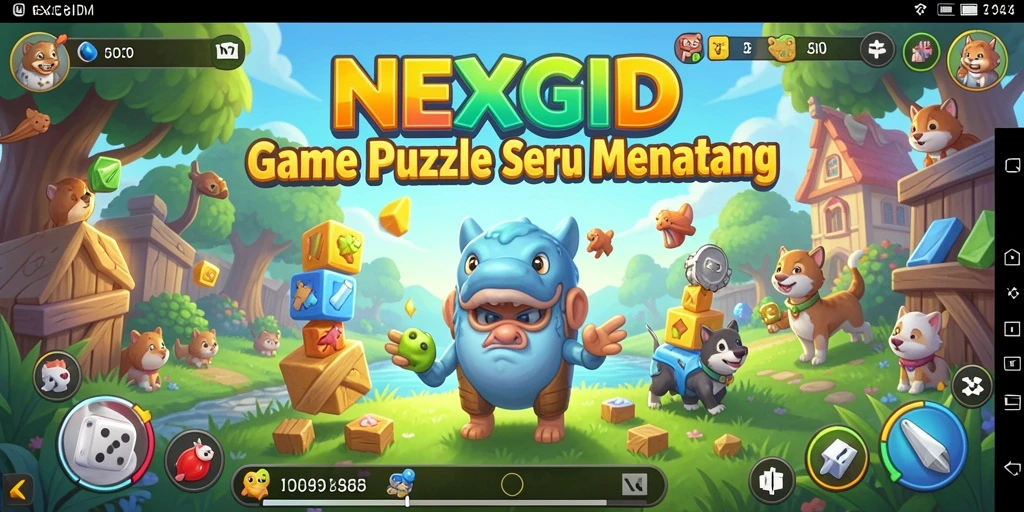 Screenshot gameplay NEXGID dengan tantangan puzzle yang menarik.