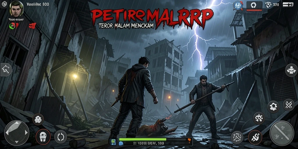 Screenshot menampilkan gameplay penuh ketegangan di PETIRRP.