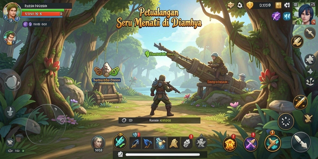 Tangkapan layar gameplay S9S9 menampilkan petualangan seru dan grafis menawan.