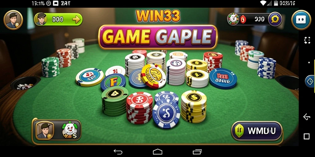 Tampilan gameplay seru dari WIN33 yang penuh tantangan Gaple.